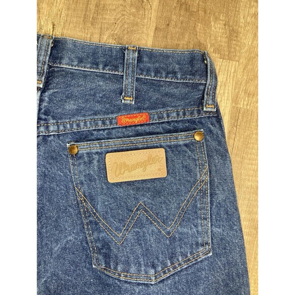 VTG Wrangler Jeans Womens 11x32 Blue 14MWZ Western Dark Wash High Rise 28x32 USA - Picture 3 of 7